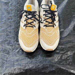 Adidas Cream and Yellow Athletic Shoes